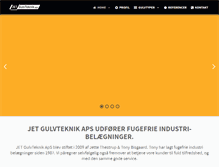 Tablet Screenshot of jet-gulvteknik.dk